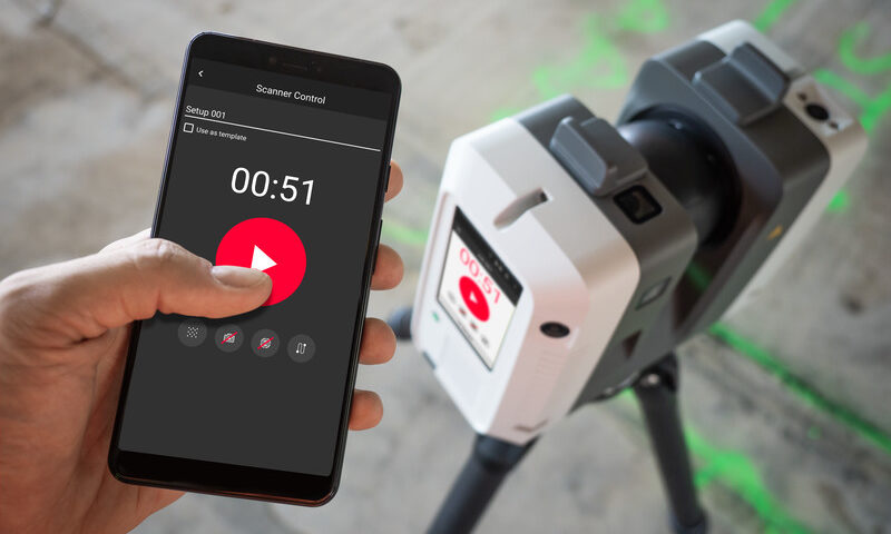 Leica RTC360: управление сканером с помощью смартфона (фото)